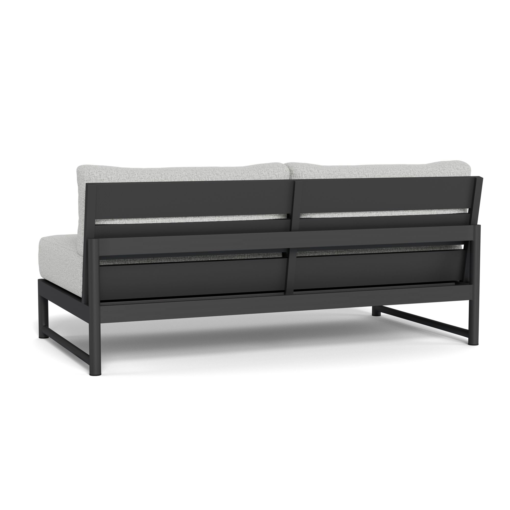 Harbour Breeze Xl 2 Seat Armless Sofa - Aluminum Asteroid, Copacabana Sand