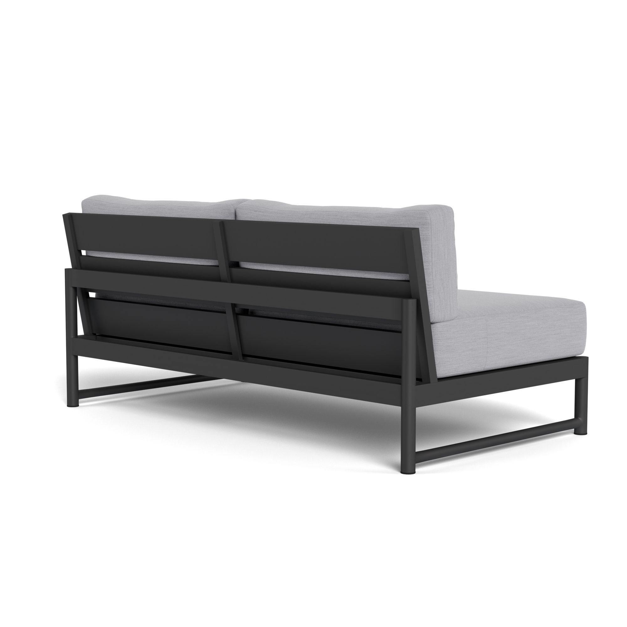 Harbour Breeze Xl 2 Seat Armless Sofa - Aluminum Asteroid, Panama Cloud