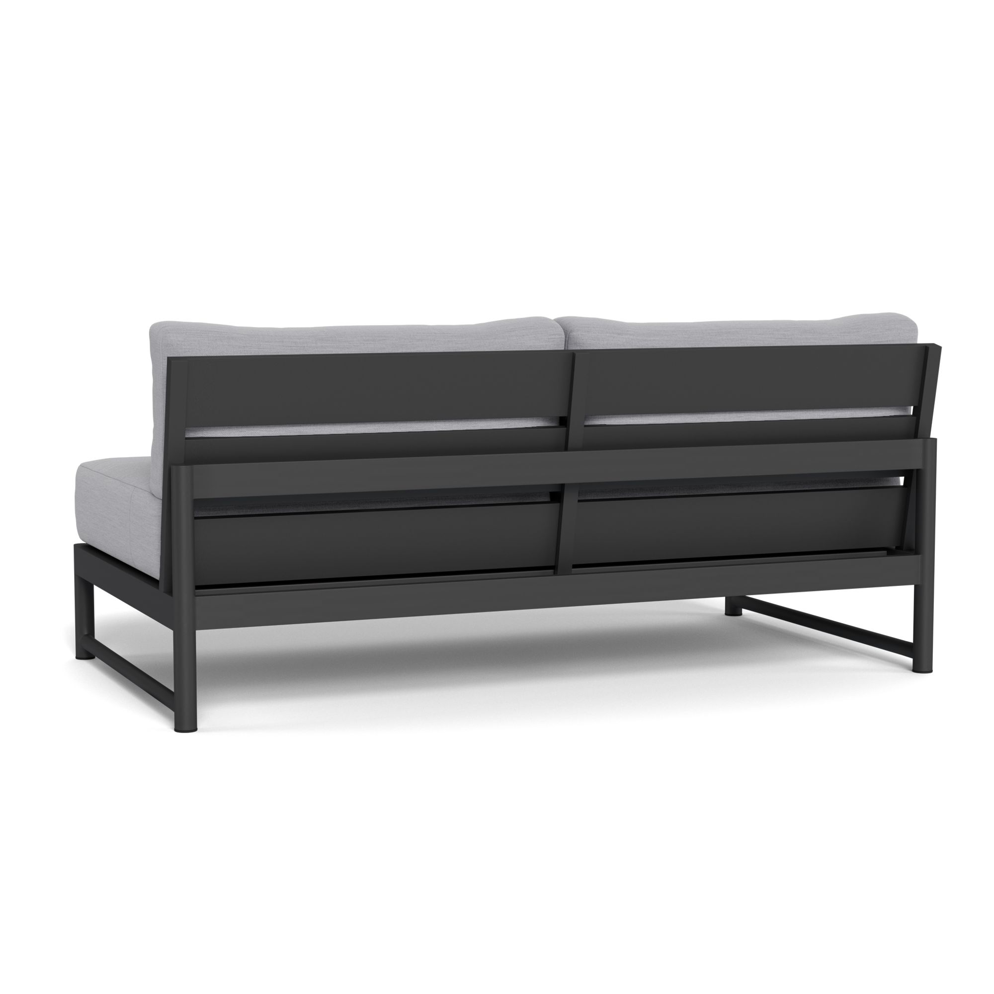 Harbour Breeze Xl 2 Seat Armless Sofa - Aluminum Asteroid, Panama Cloud