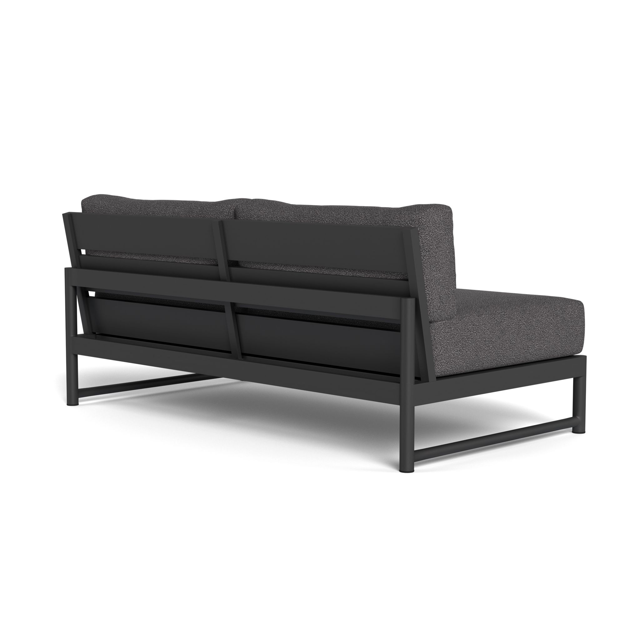 Harbour Breeze Xl 2 Seat Armless Sofa - Aluminum Asteroid, Riviera Slate