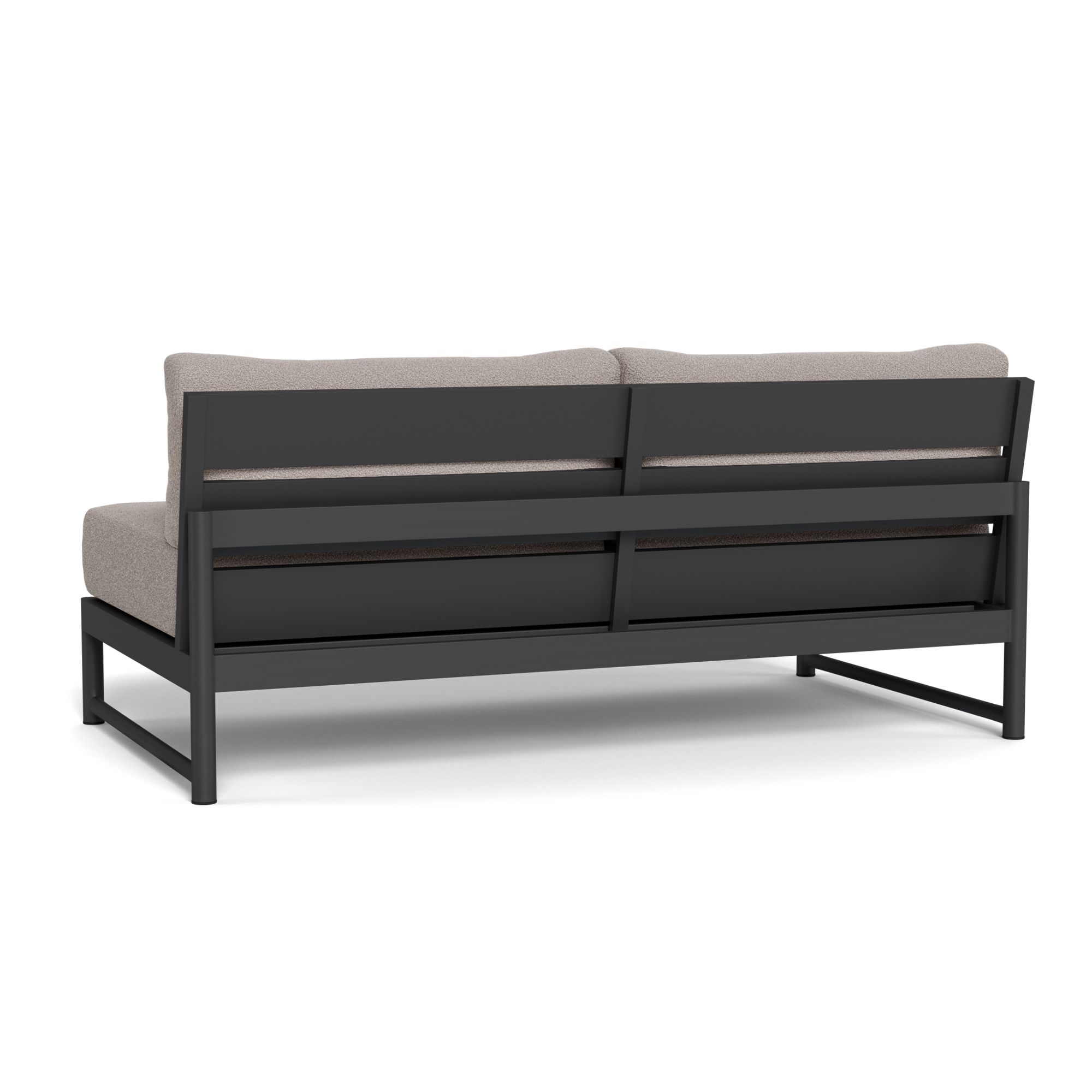 Harbour Breeze Xl 2 Seat Armless Sofa - Aluminum Asteroid, Riviera Stone