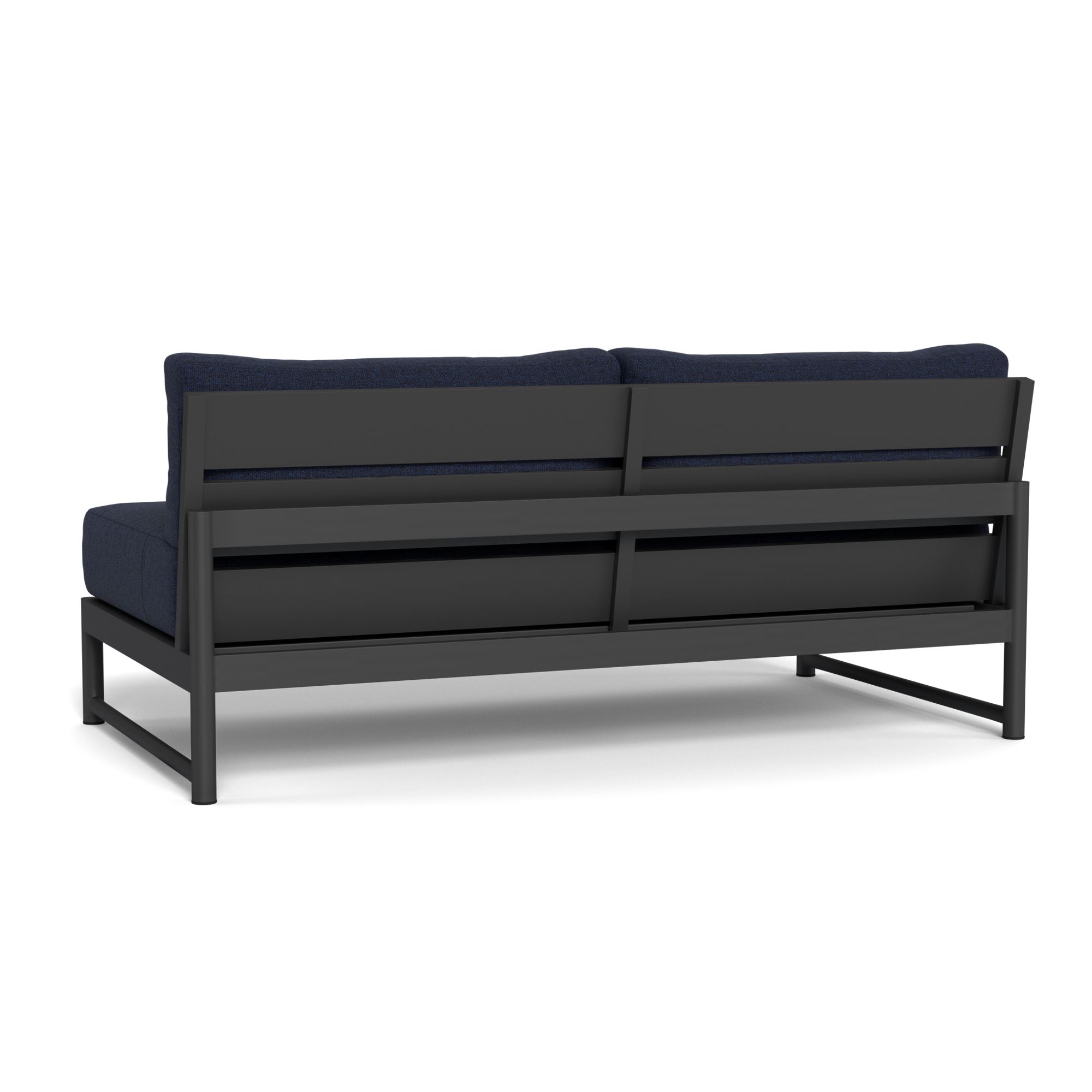 Harbour Breeze Xl 2 Seat Armless Sofa - Aluminum Asteroid, Siesta Indigo