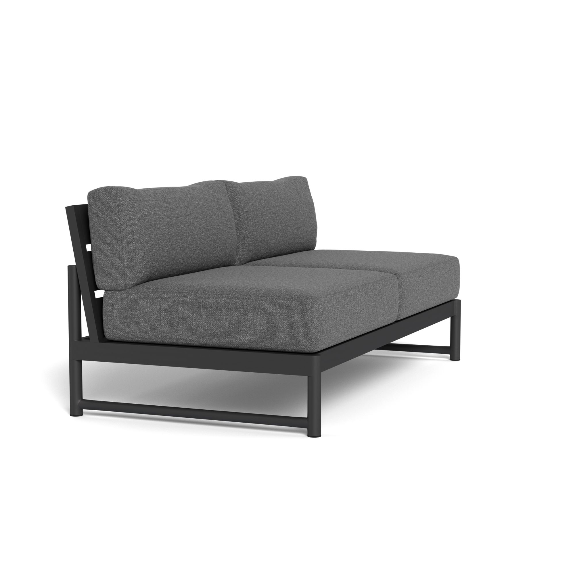 Harbour Breeze Xl 2 Seat Armless Sofa - Aluminum Asteroid, Siesta Slate