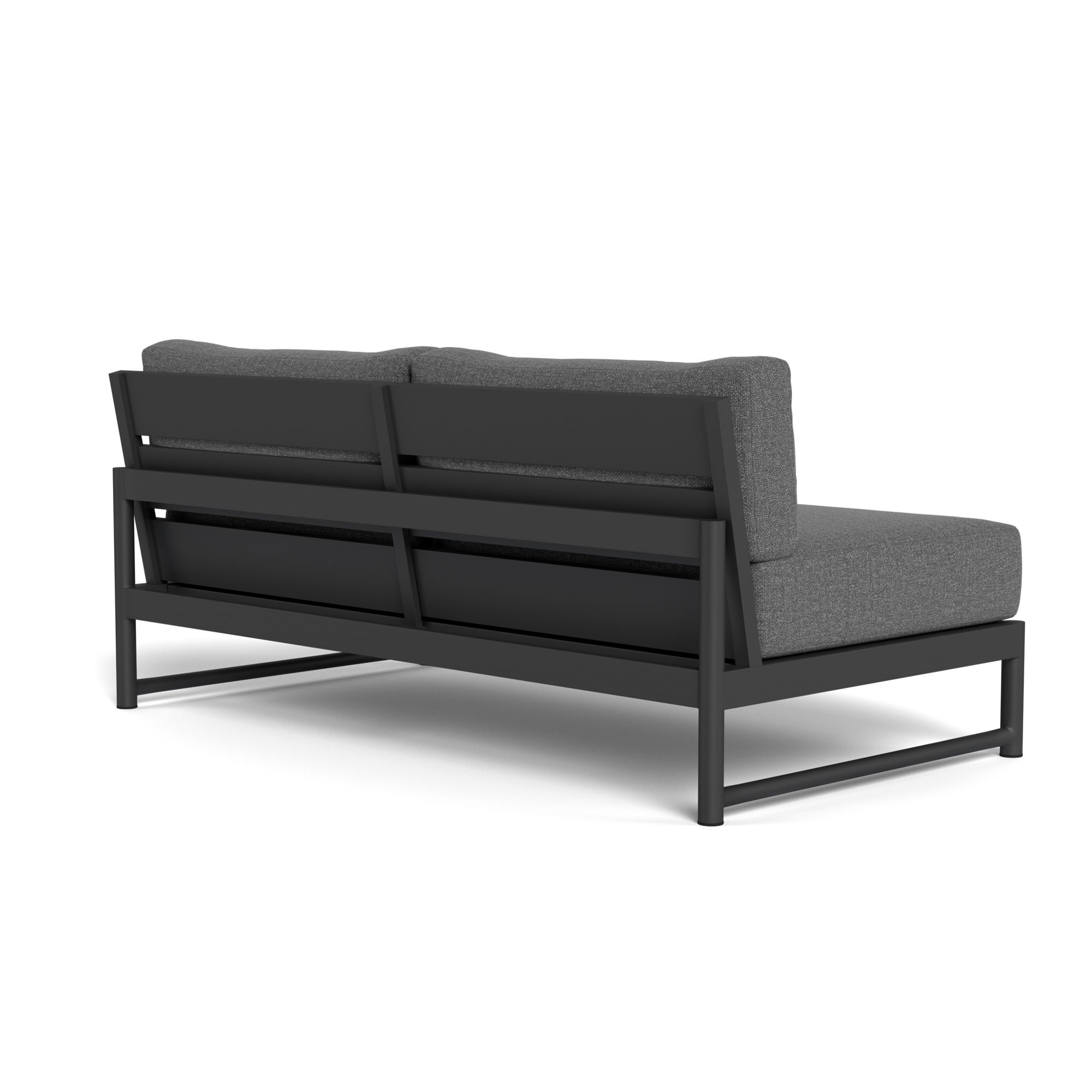 Harbour Breeze Xl 2 Seat Armless Sofa - Aluminum Asteroid, Siesta Slate