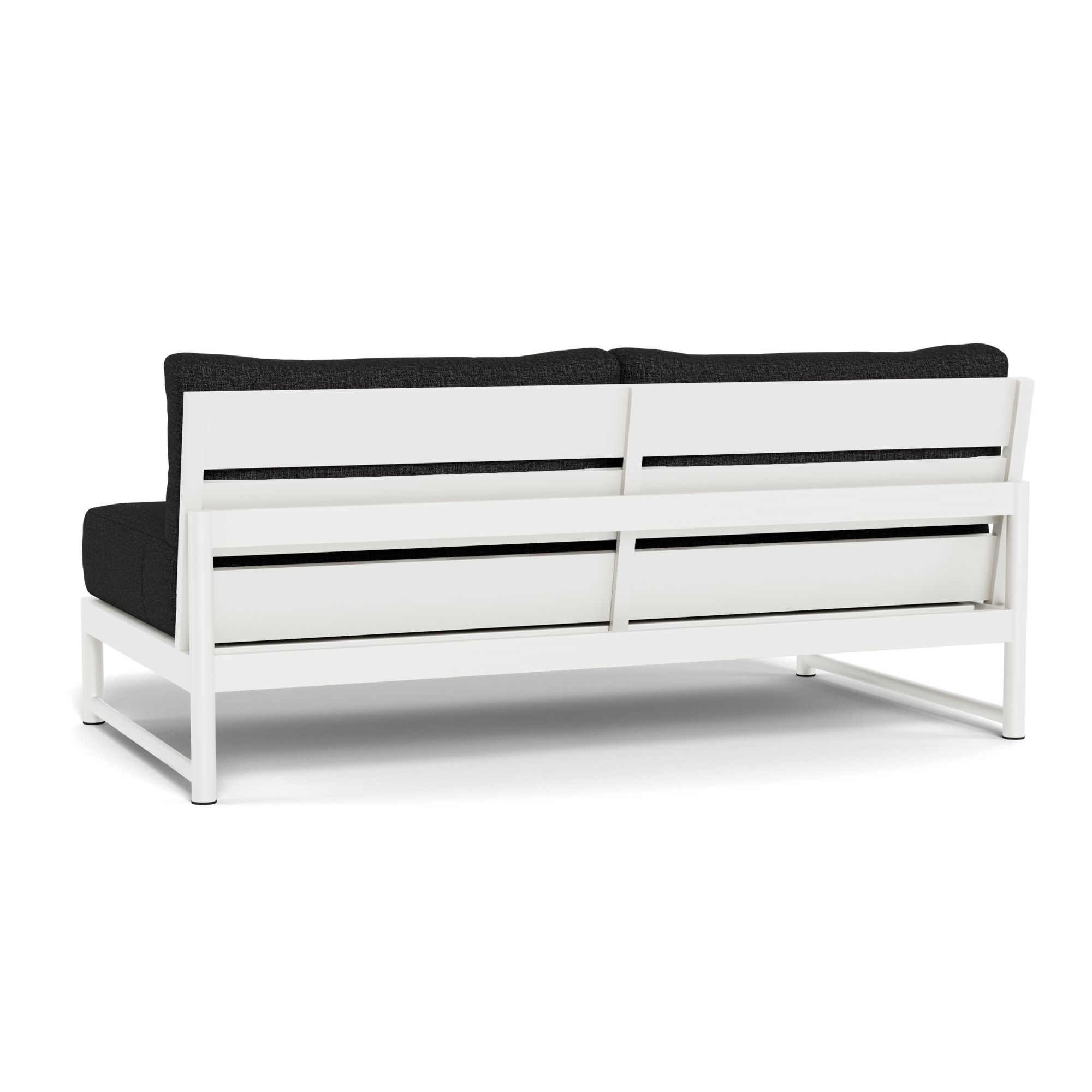 Harbour Breeze Xl 2 Seat Armless Sofa - Aluminum White, Copacabana Midnight