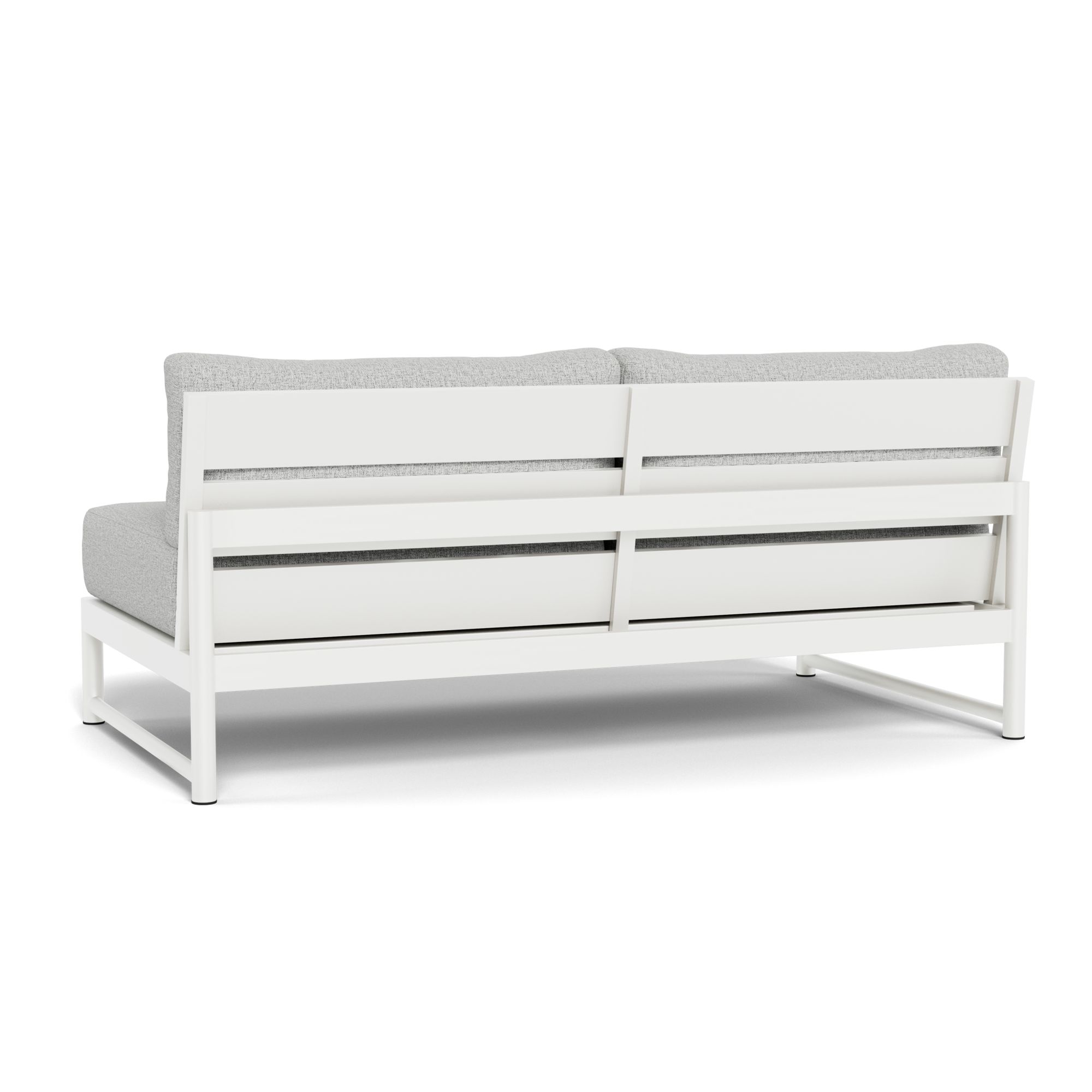 Harbour Breeze Xl 2 Seat Armless Sofa - Aluminum White, Copacabana Sand