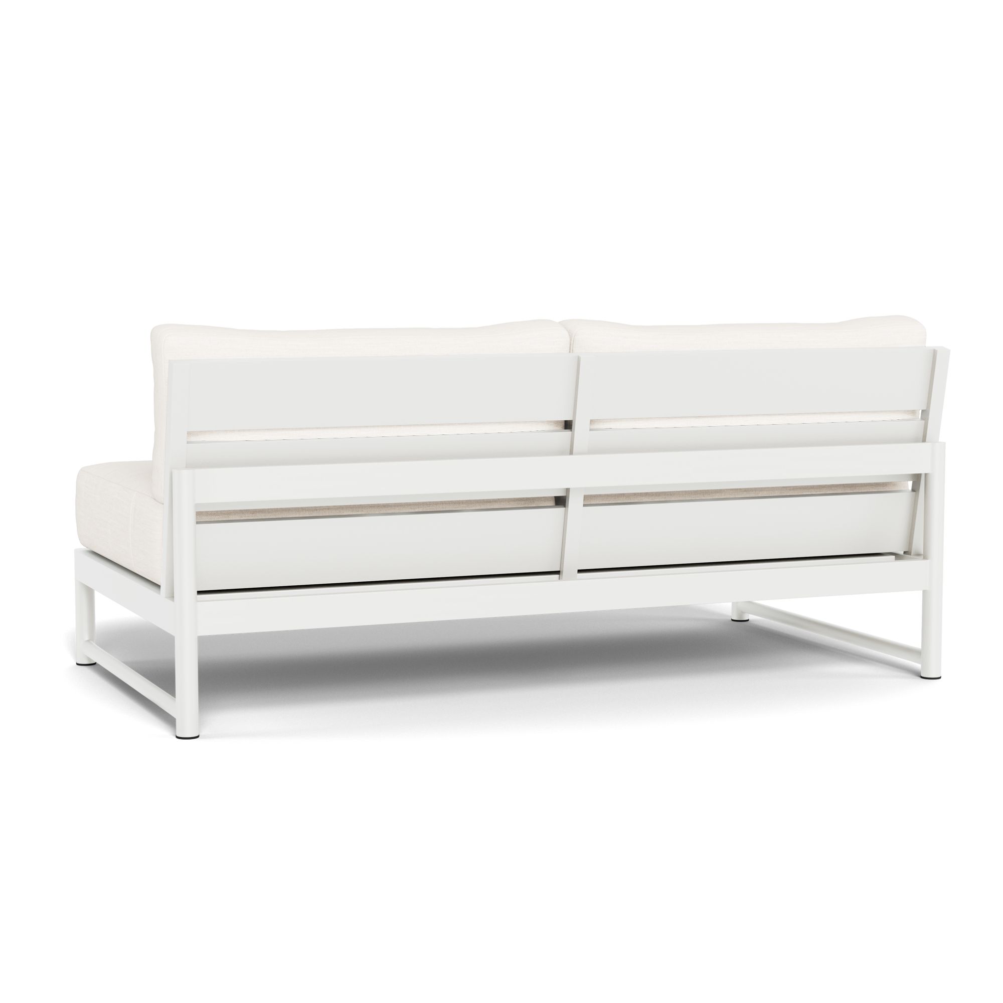 Harbour Breeze Xl 2 Seat Armless Sofa - Aluminum White, Panama Blanco