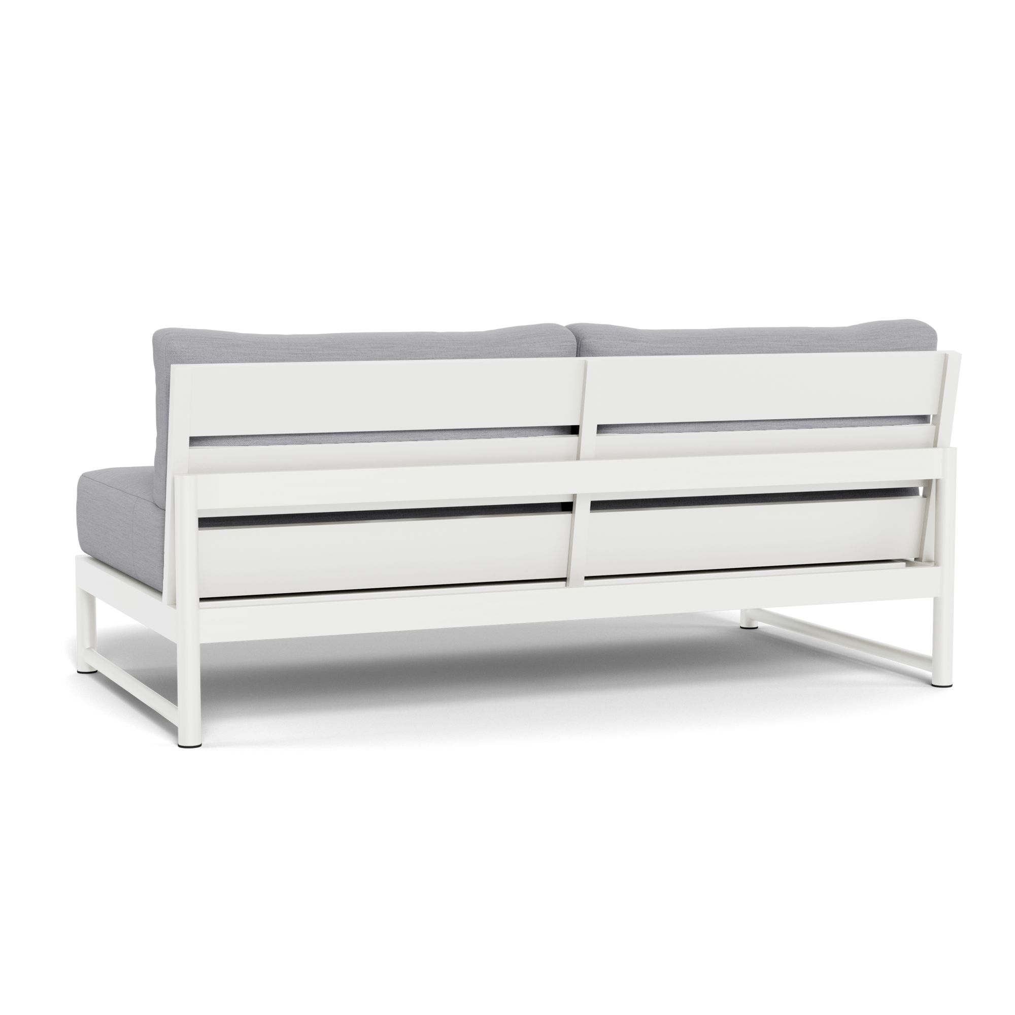 Harbour Breeze Xl 2 Seat Armless Sofa - Aluminum White, Panama Cloud