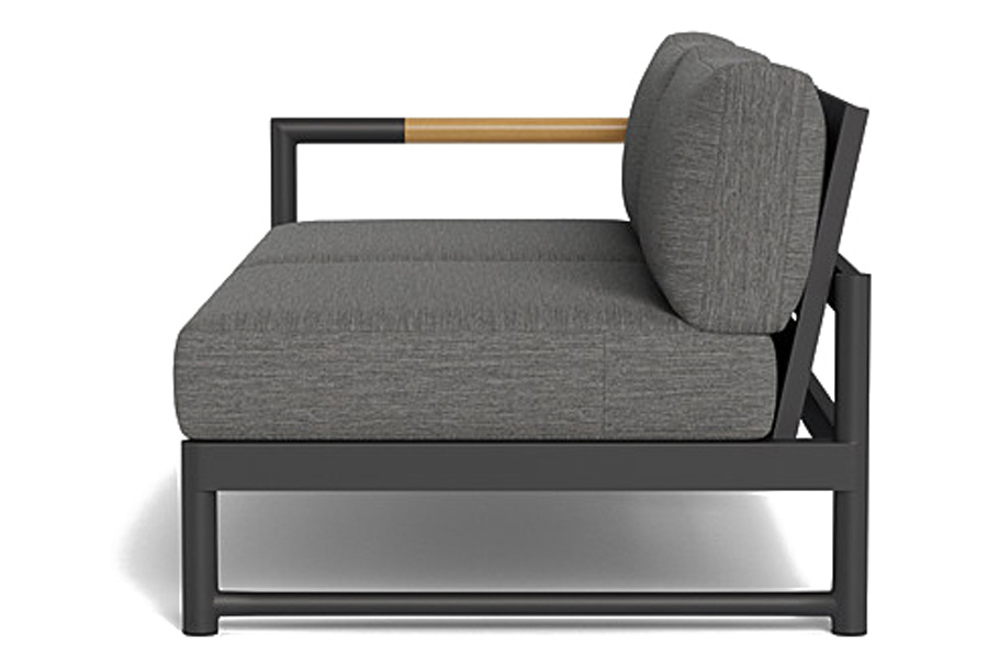 Harbour Breeze Xl 2 Seat 1 Arm Left - Aluminum Asteroid, Siesta Slate