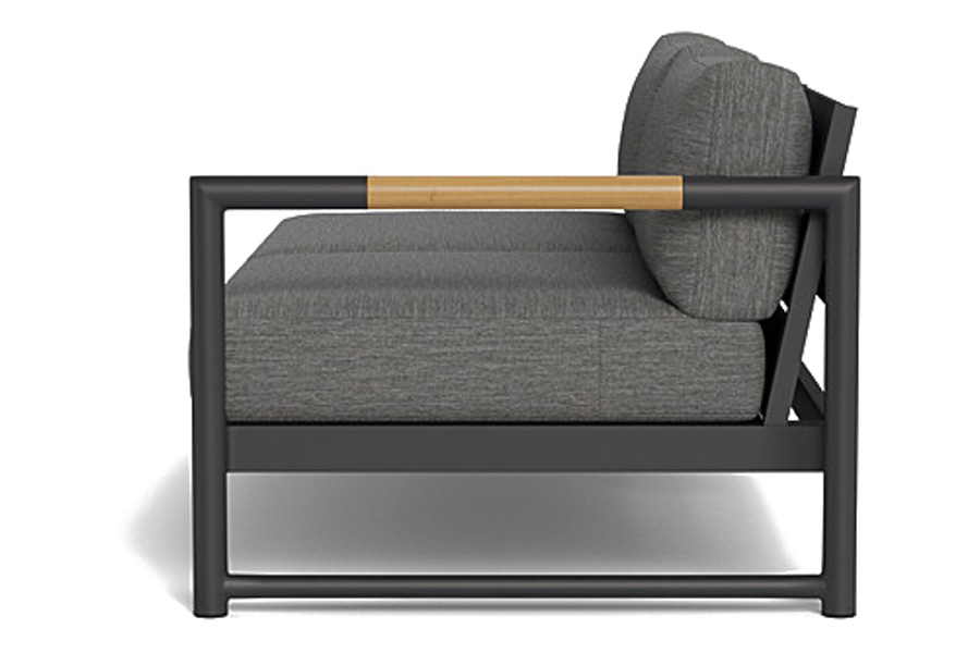 Harbour™ Breeze Xl 2 Seat 1 Arm Right - Aluminum Asteroid, Riviera Slate