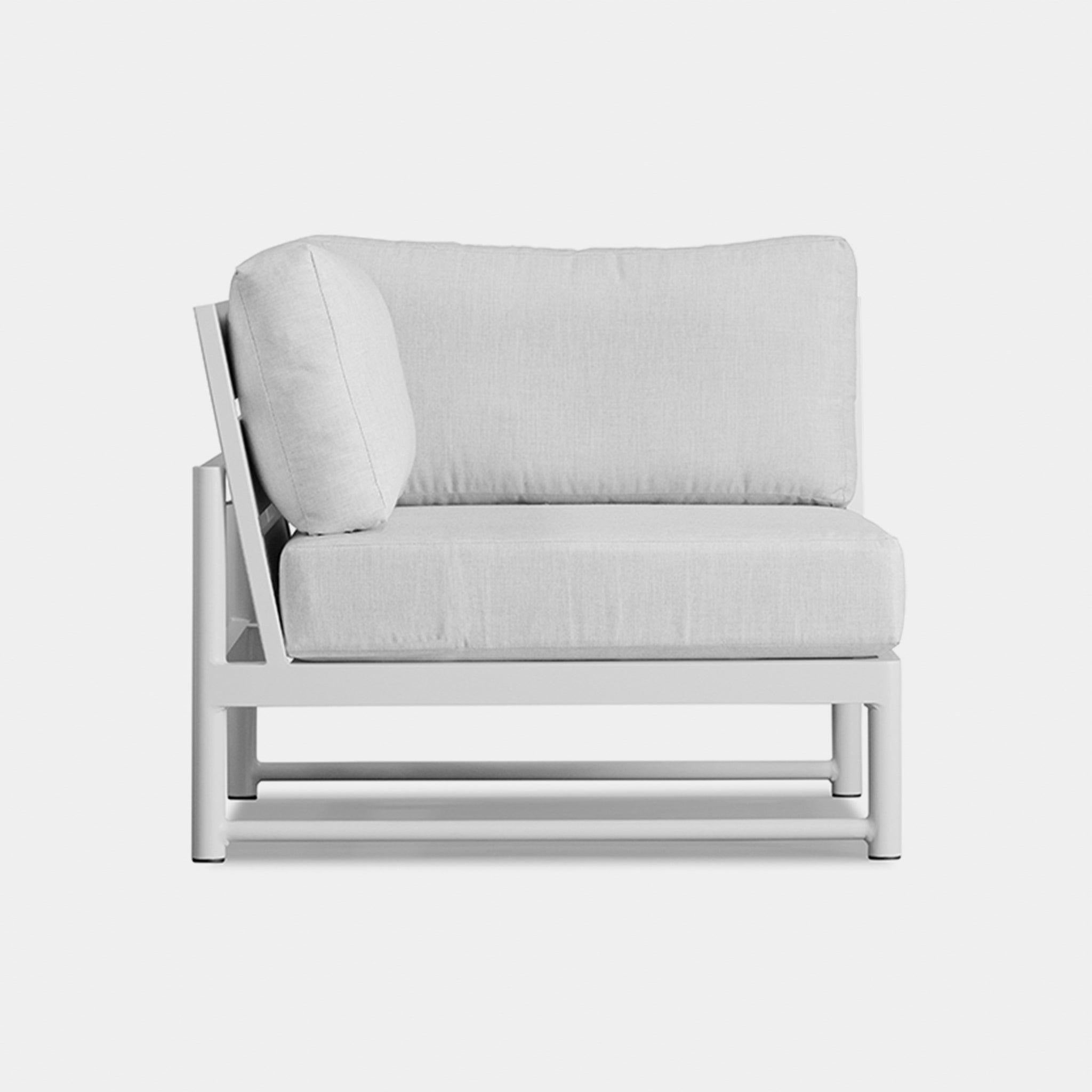 Harbour Breeze Xl Corner - Aluminum White, Siesta Indigo