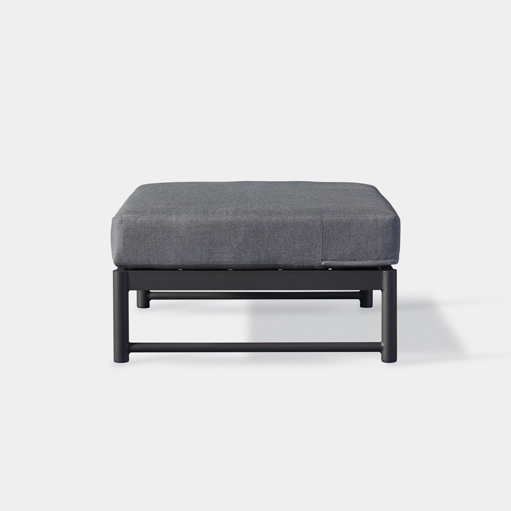 Harbour Breeze Xl Ottoman - Aluminum Asteroid, Lisos Piedra