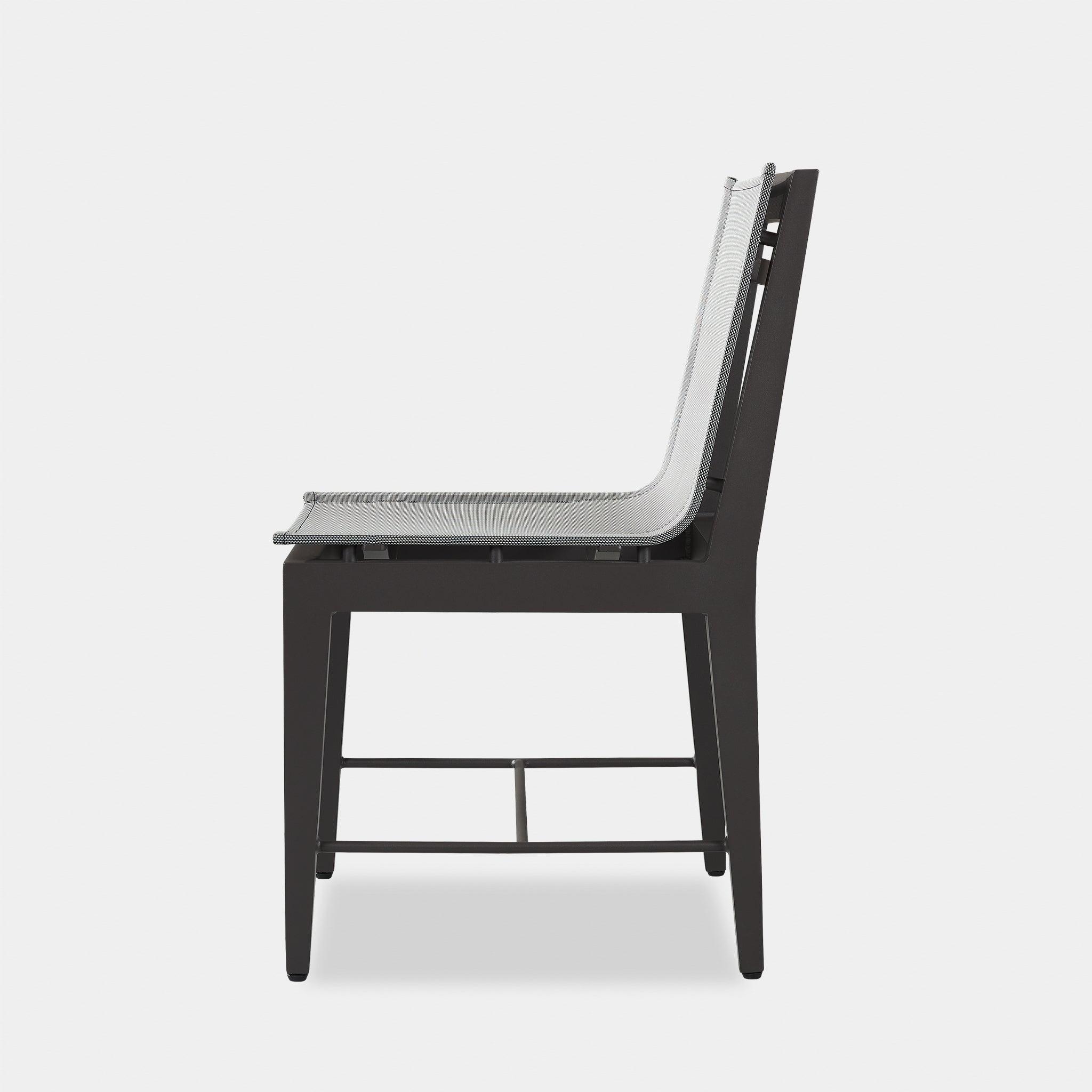 Harbour Byron Aluminum Dining Chair - Aluminum Asteroid, Batyline Silver