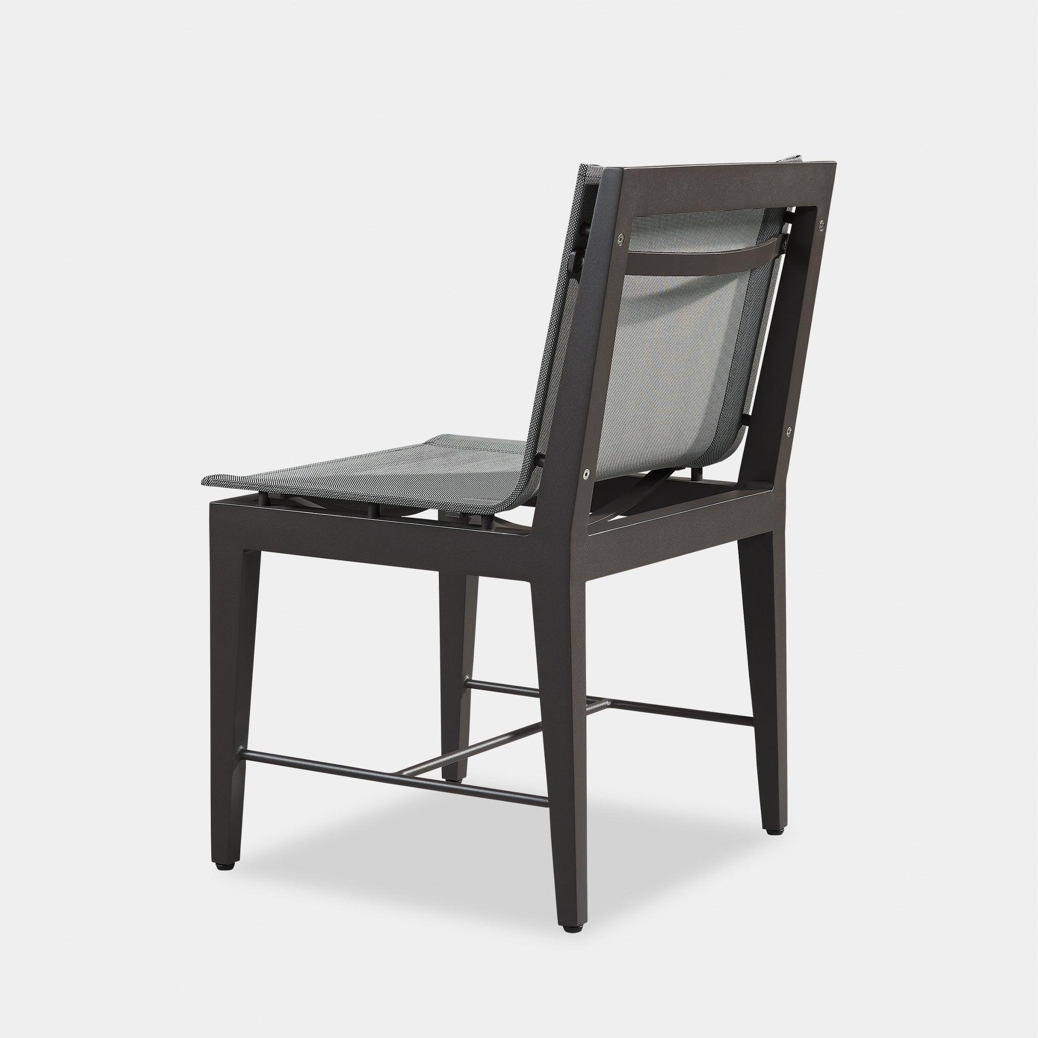 Harbour Byron Aluminum Dining Chair - Aluminum Asteroid, Batyline Silver