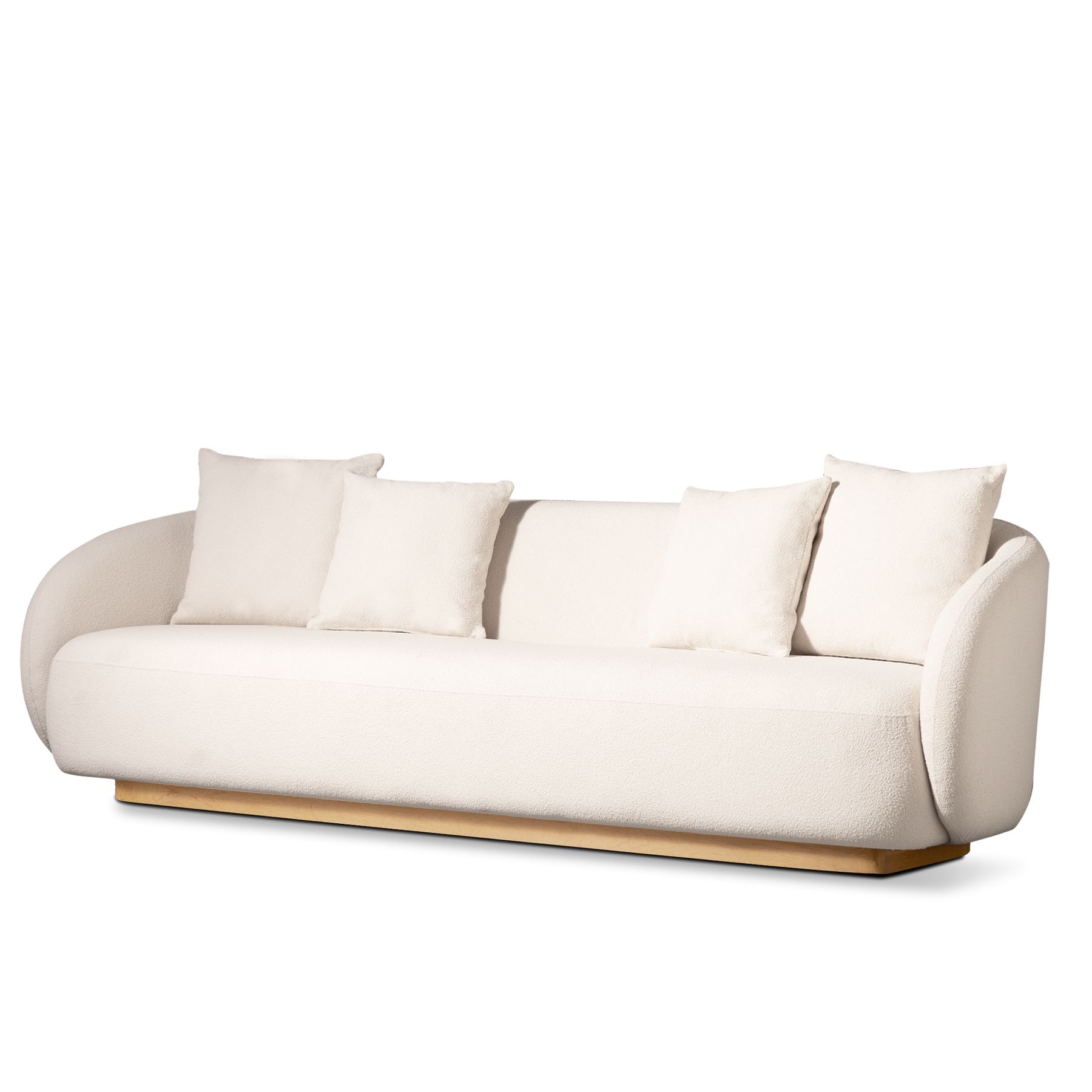 Harbour Como 3 Seat Sofa - Sealed Teak Natural, Lisos Grafito