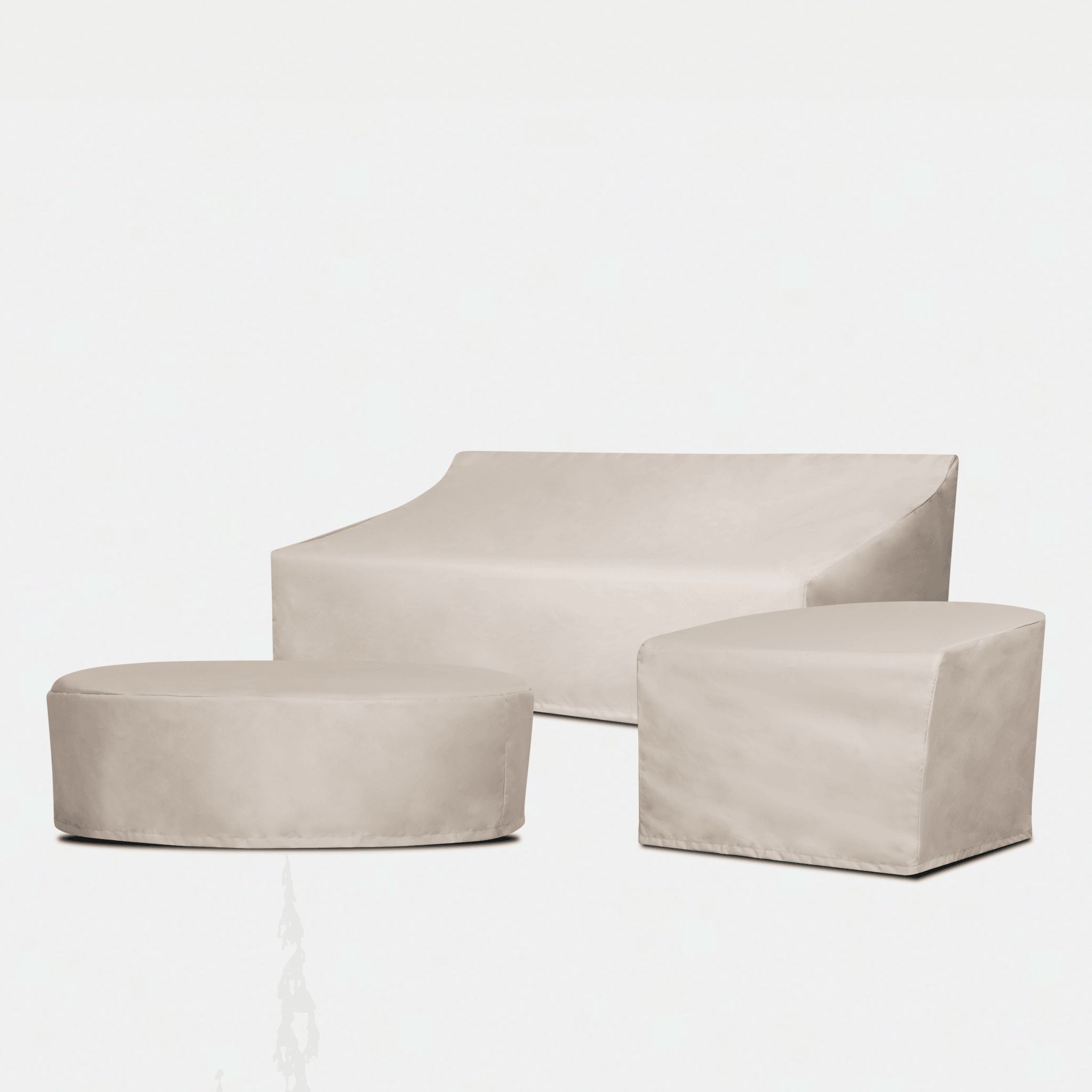 Harbour Como 2 Seat 1 Arm Left Weather Cover - Surlast Sand