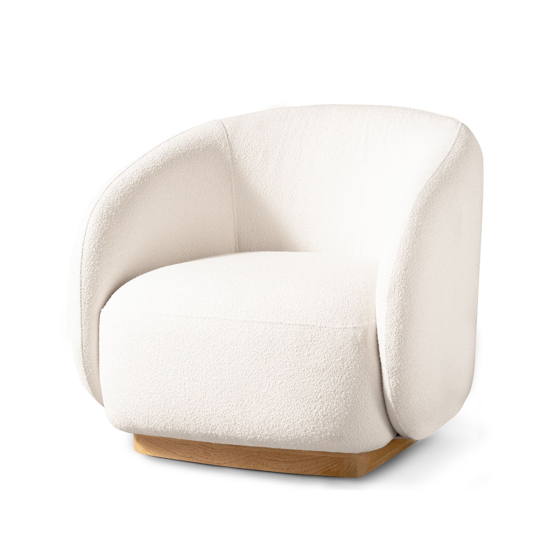 Harbour Como Lounge Chair - Sealed Teak Natural, Panama Blanco