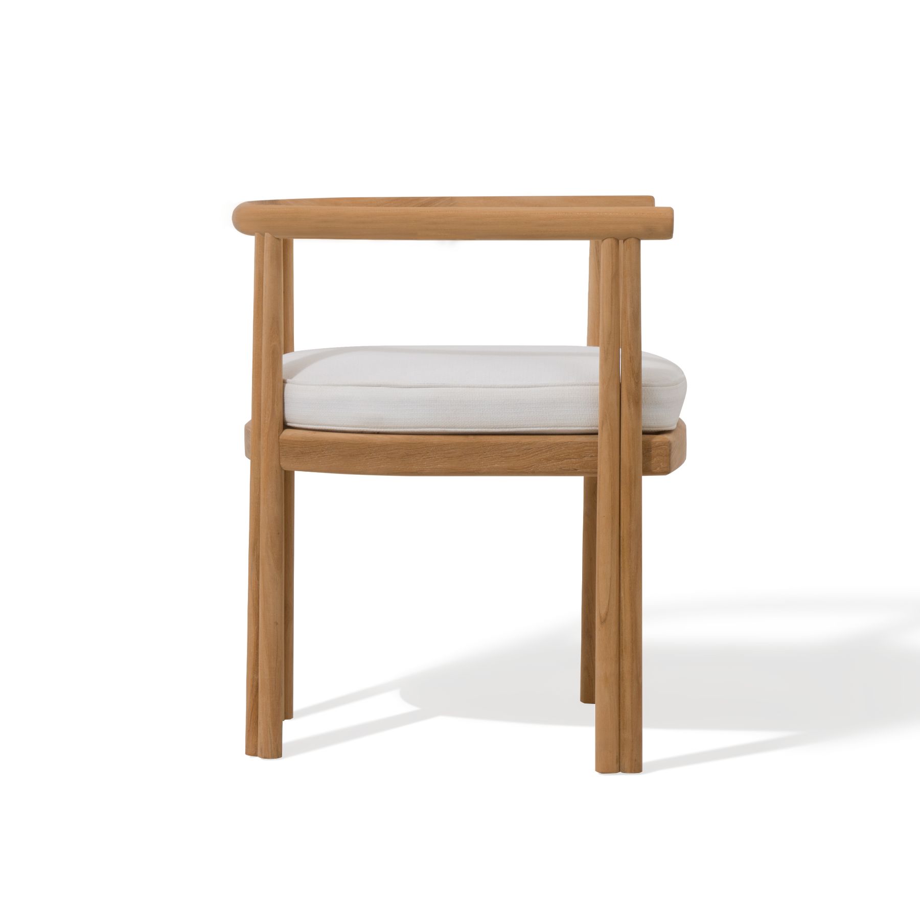 Harbour Cove Teak Dining Chair - Teak Natural, Panama Cloud