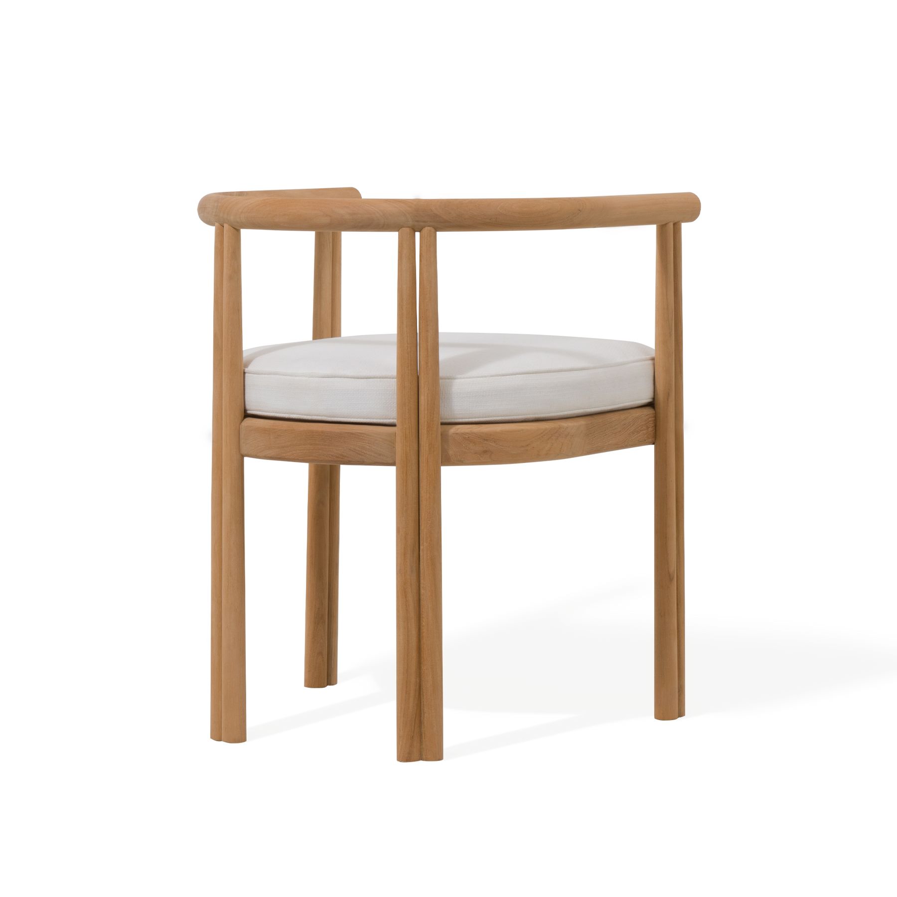 Harbour Cove Teak Dining Chair - Teak Natural, Panama Cloud