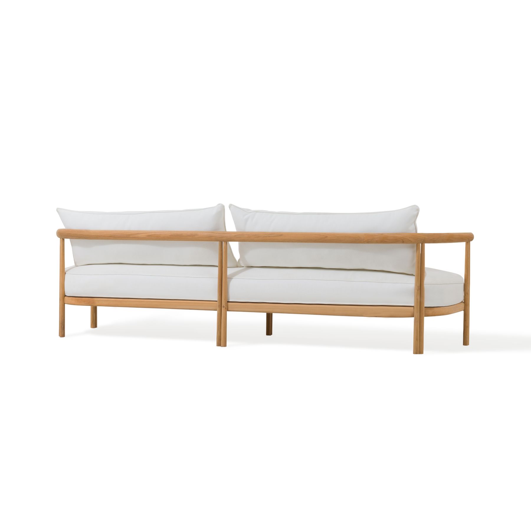 Harbour Cove Teak 3 Seat Sofa - Teak Natural, Lisos Grafito