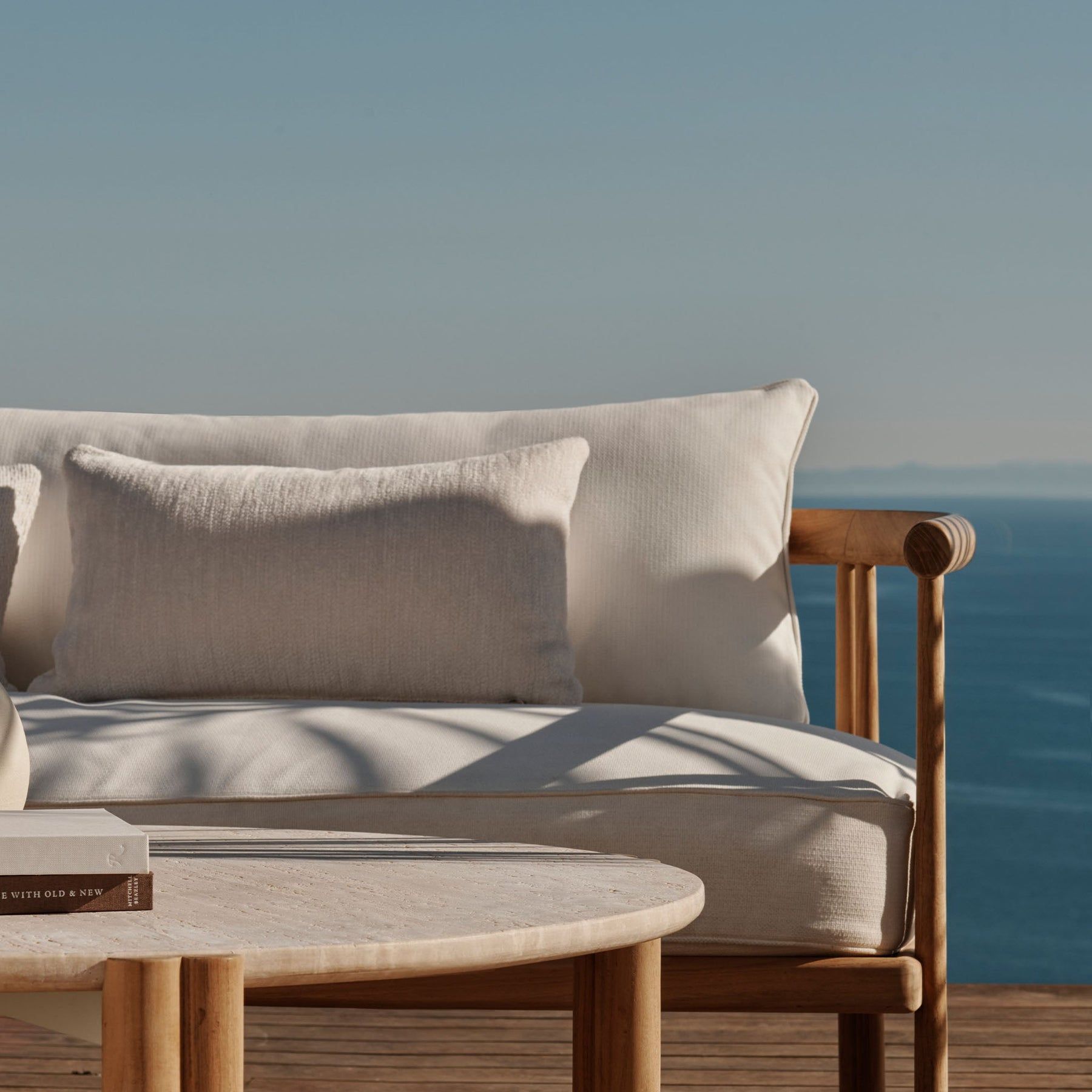 Harbour Cove Teak 3 Seat Sofa - Teak Natural, Copacabana Natural