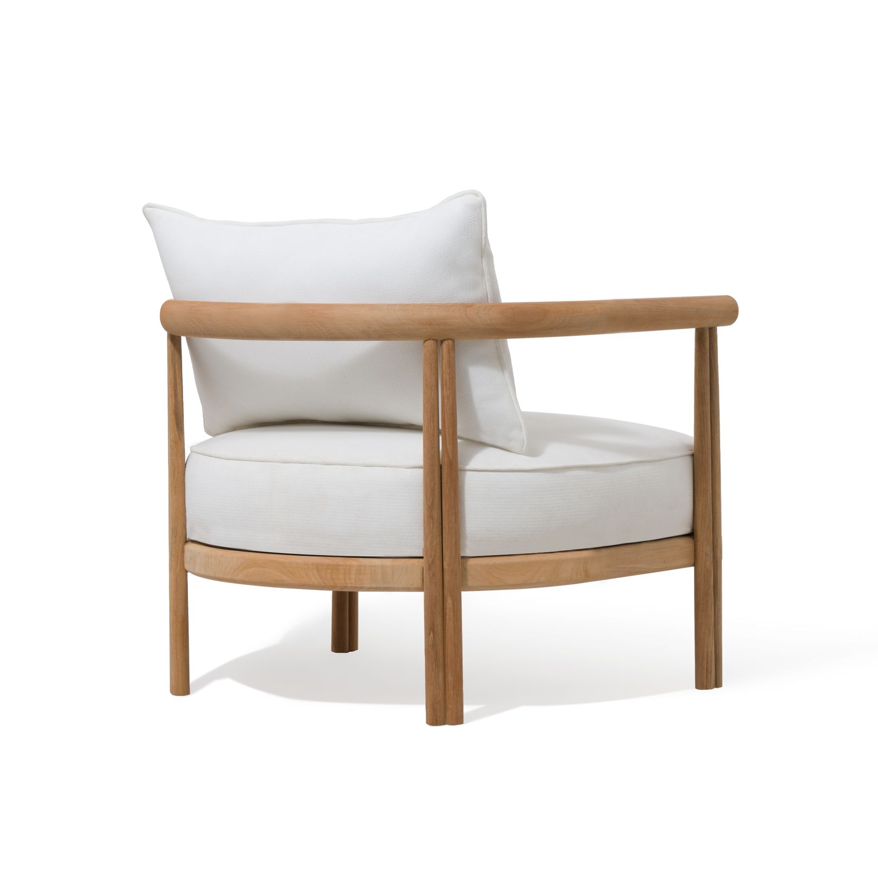 Harbour Cove Teak Lounge Chair - Teak Natural, Panama Cloud