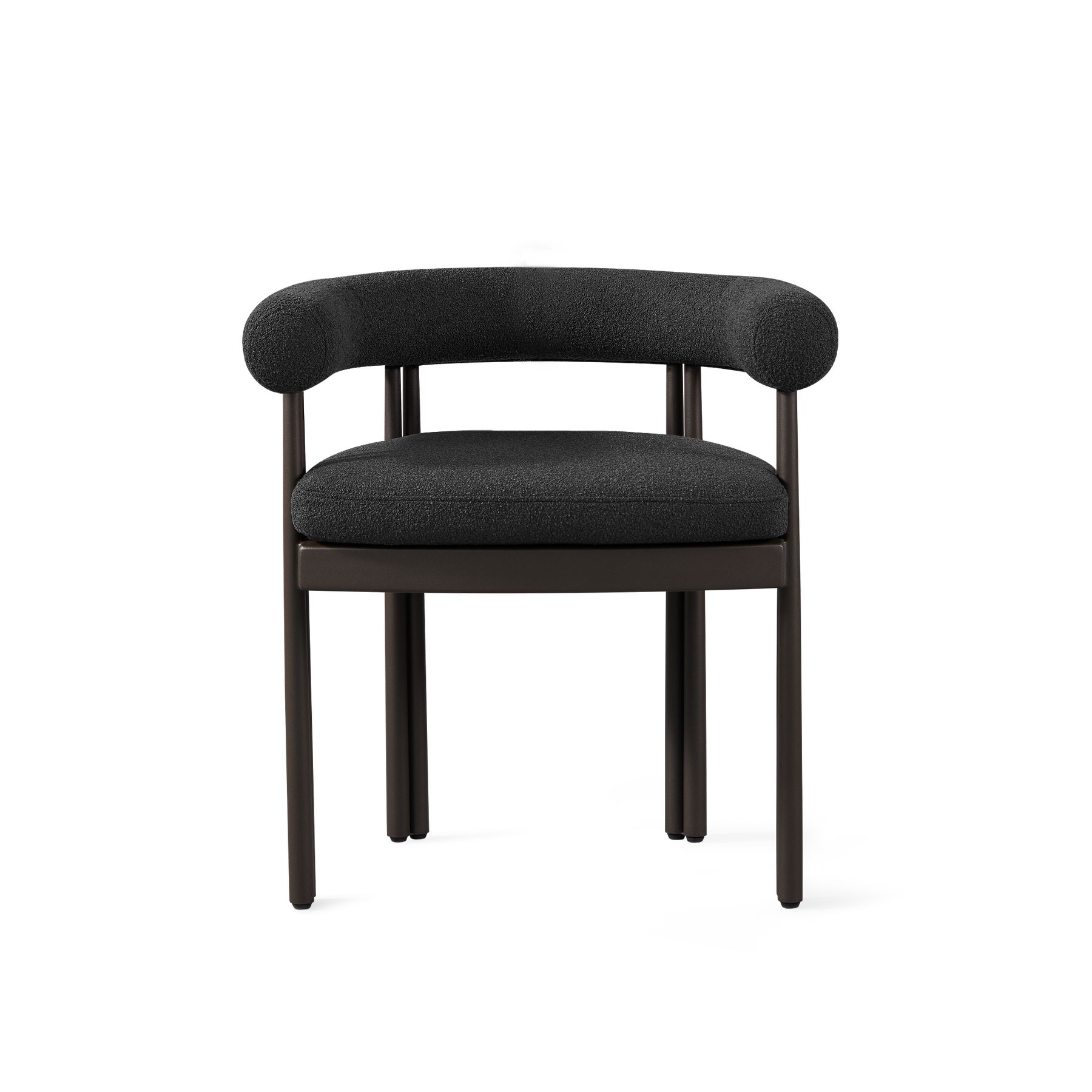 Harbour Cove Luxe Dining Chair - Aluminum Asteroid, Copacabana Midnight