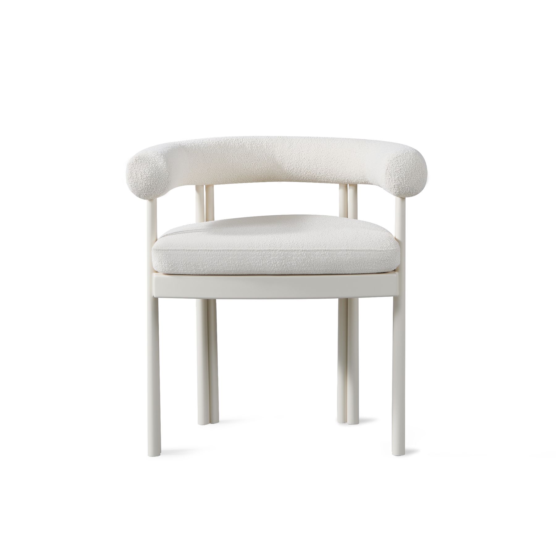 Harbour Cove Luxe Dining Chair - Aluminum Asteroid, Panama Marble