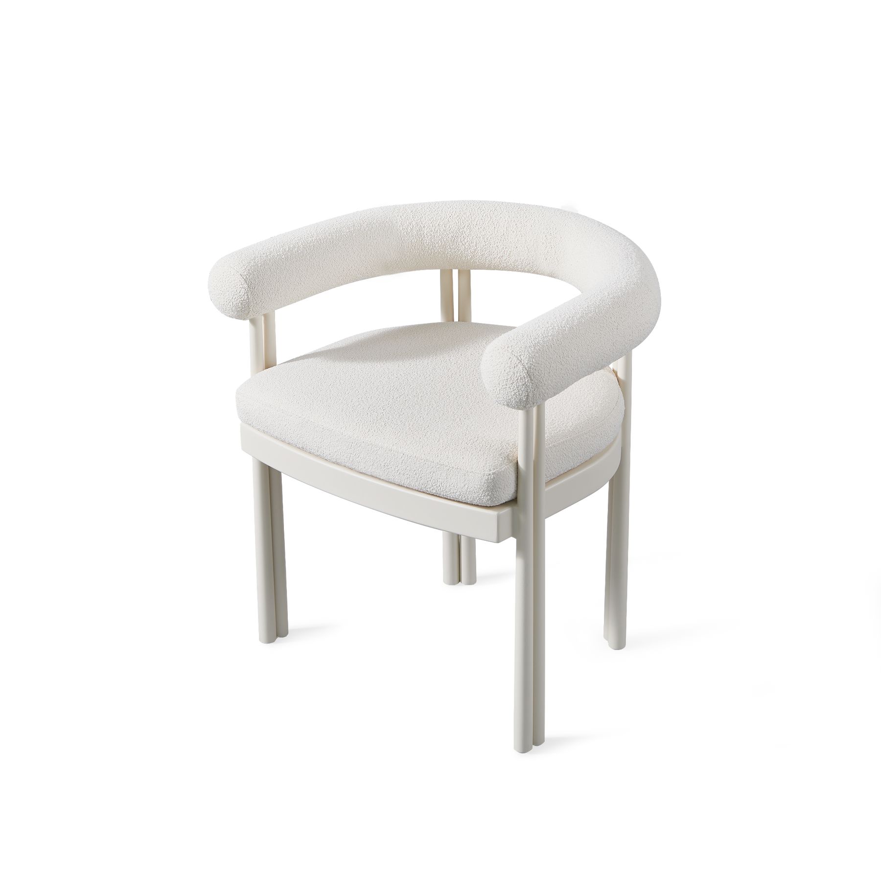 Harbour Cove Luxe Dining Chair - Aluminum Asteroid, Panama Marble