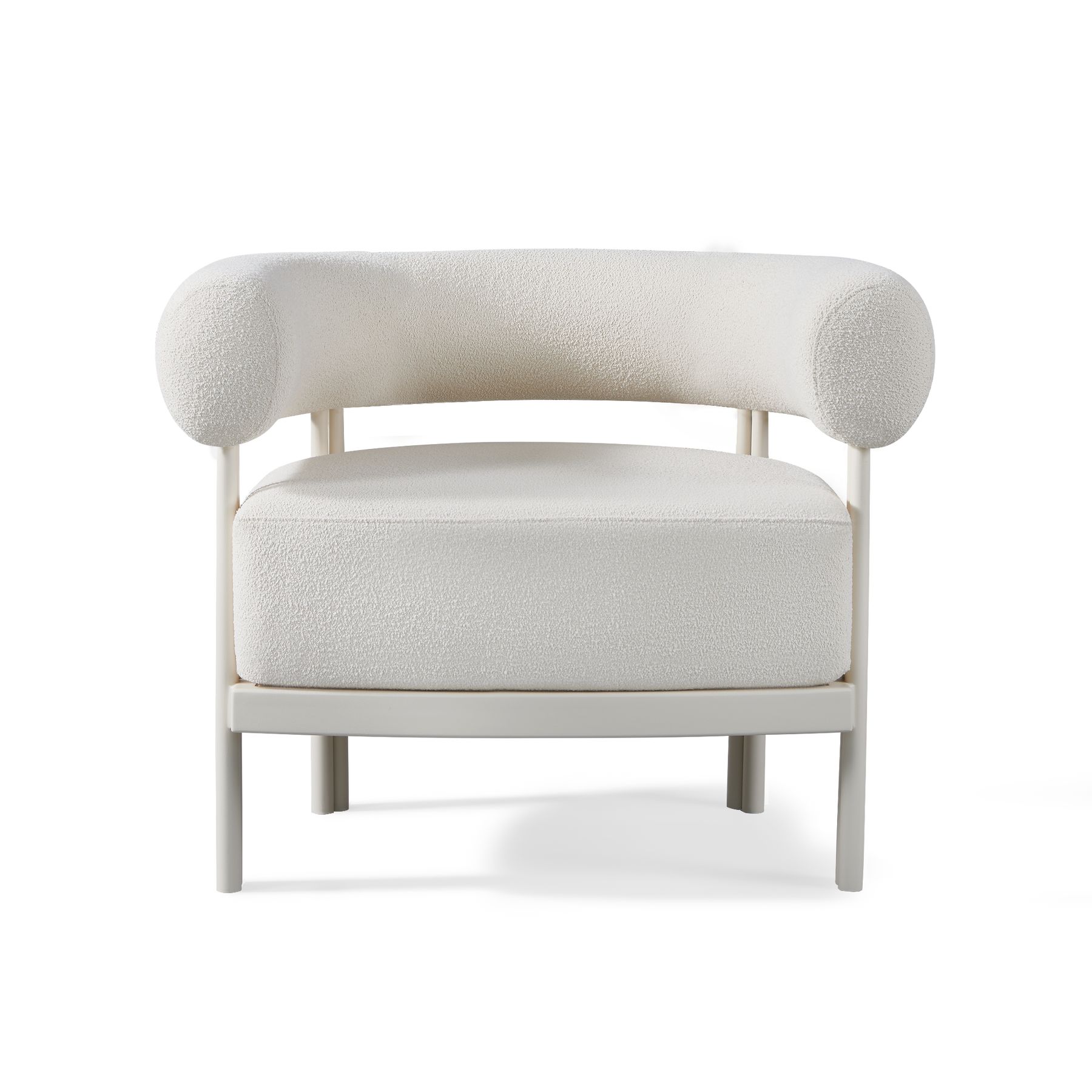 Harbour Cove Luxe Lounge Chair - Aluminum Asteroid, Panama Blanco