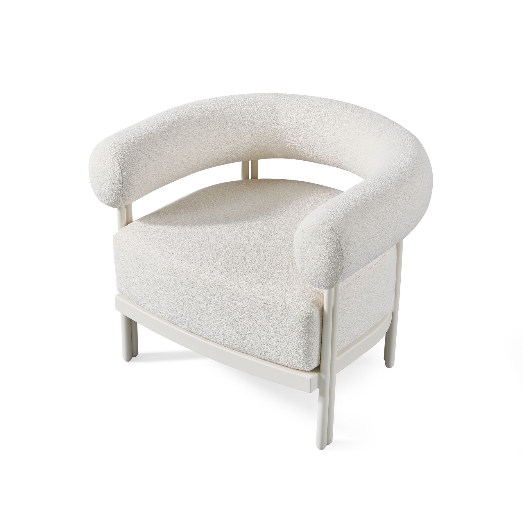 Harbour Cove Luxe Lounge Chair - Aluminum Bone, Panama Marble