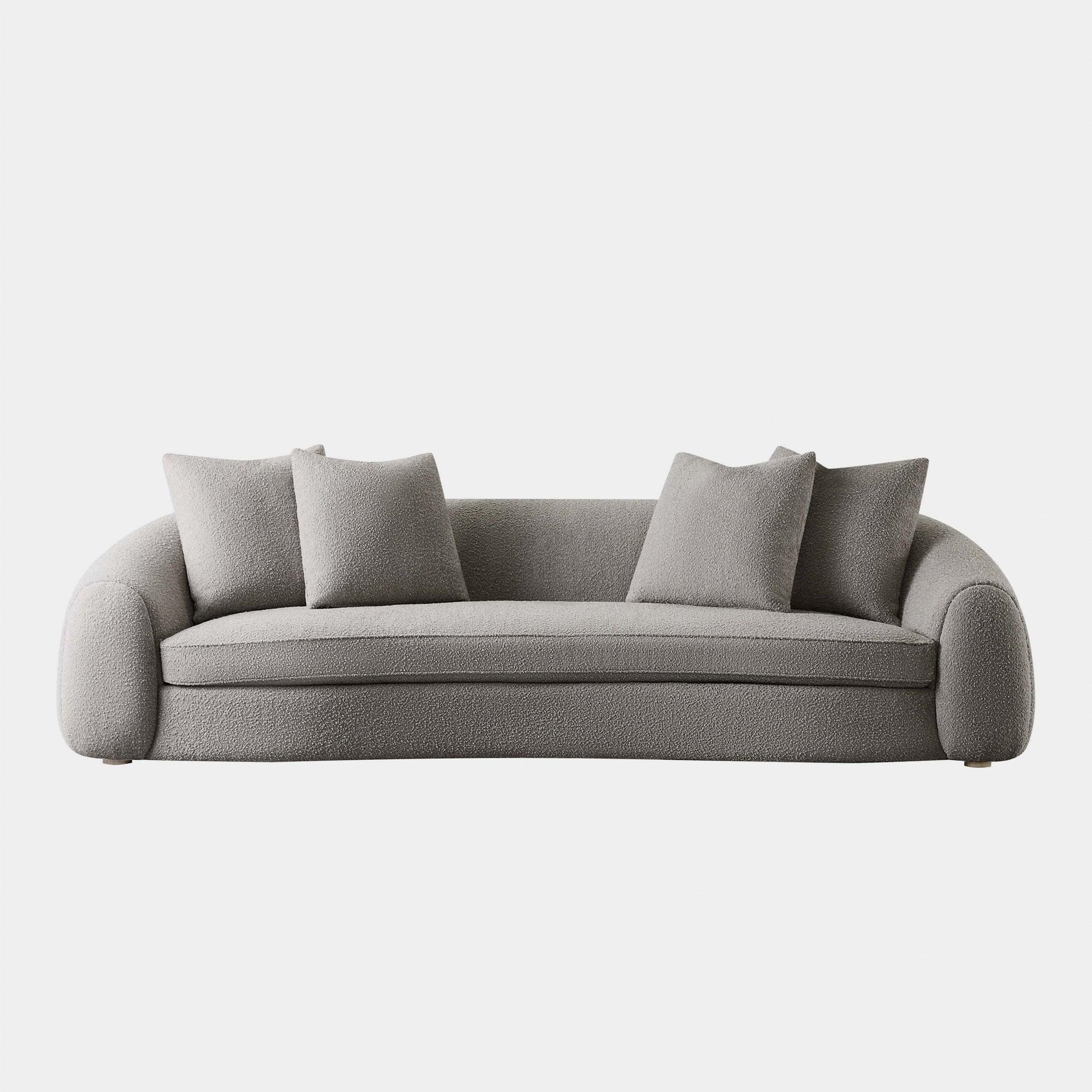 Harbour Gabriel 3 Seat Sofa - Oak Brown, Harbour Belgian Linen Black