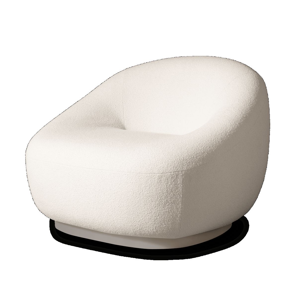 Harbour Gio Lounge Chair - Aluminum Asteroid, Panama Blanco