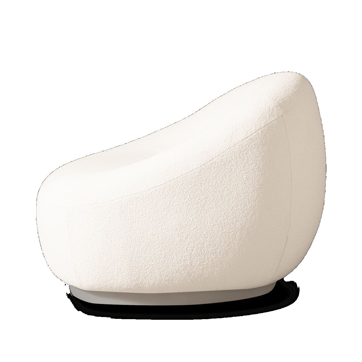 Harbour Gio Lounge Chair - Aluminum Asteroid, Panama Marble