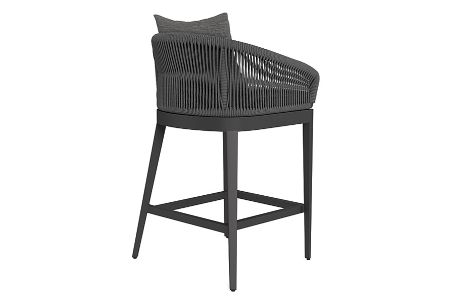 Harbour Hamilton Counter Stool - Aluminum Asteroid, Lisos Piedra