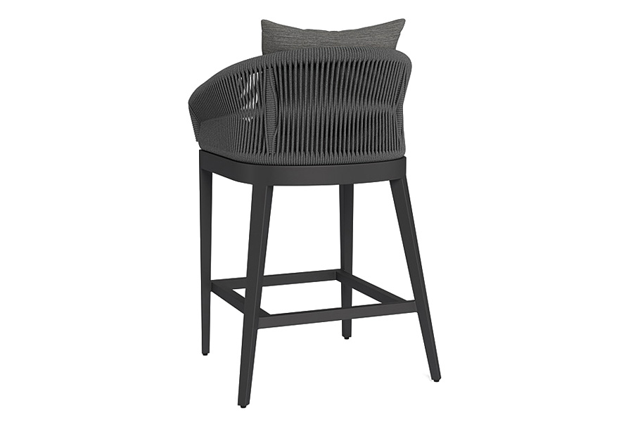 Harbour Hamilton Counter Stool - Aluminum Asteroid, Lisos Piedra