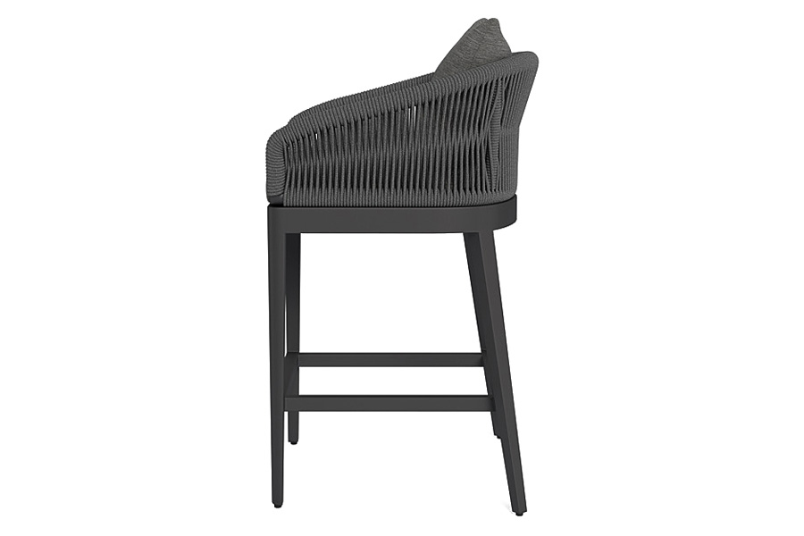 Harbour Hamilton Counter Stool - Aluminum Asteroid, Cast Slate