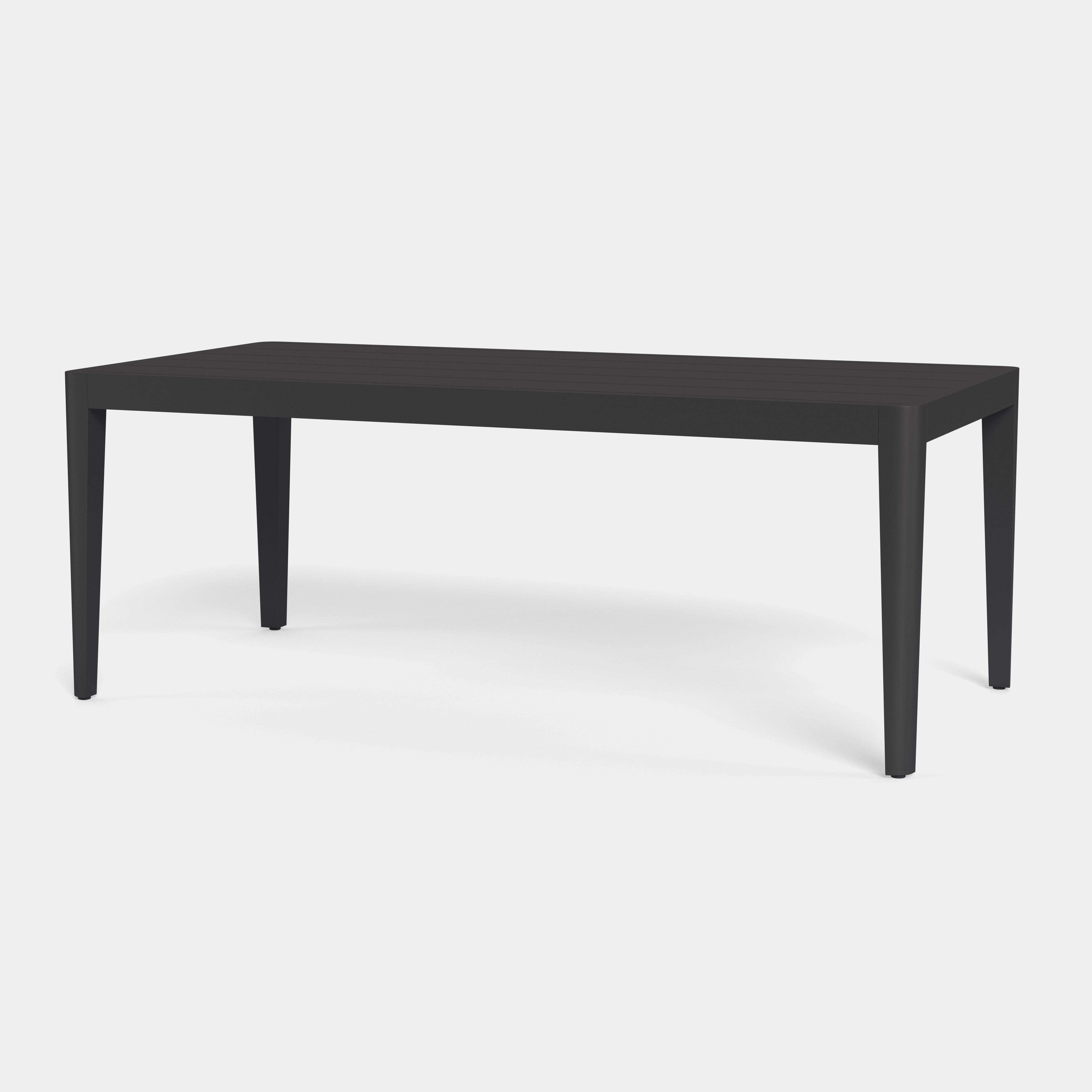 Harbour Hamilton Dining Table 79" - Aluminum Asteroid