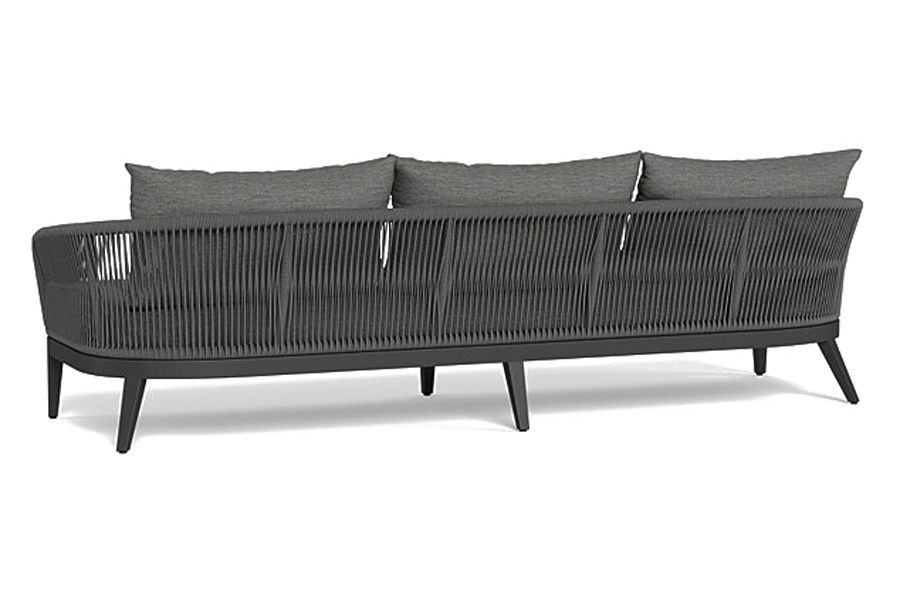 Harbour Hamilton 3 Seat Sofa - Aluminum Asteroid, Lisos Grafito