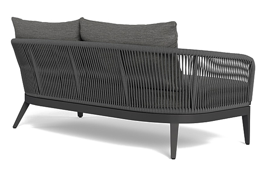 Harbour Hamilton 2 Seat Sofa - Aluminum Asteroid, Lisos Grafito