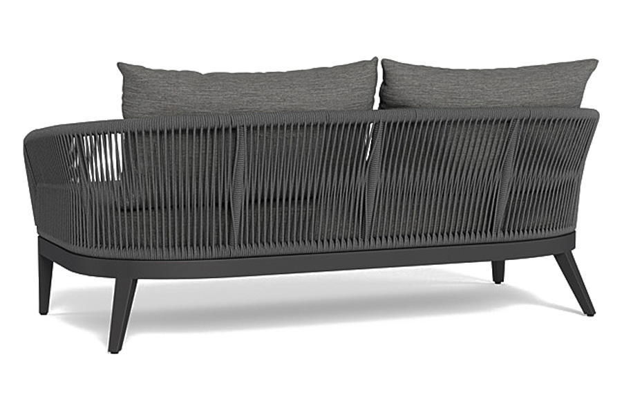 Harbour Hamilton 2 Seat Sofa - Aluminum Asteroid, Lisos Grafito