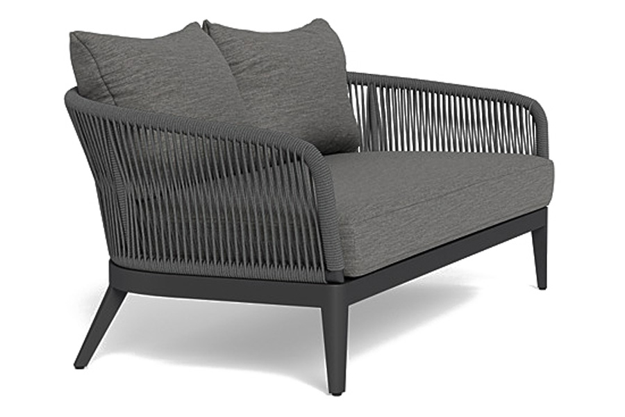 Harbour Hamilton 2 Seat Sofa - Aluminum Asteroid, Cast Slate