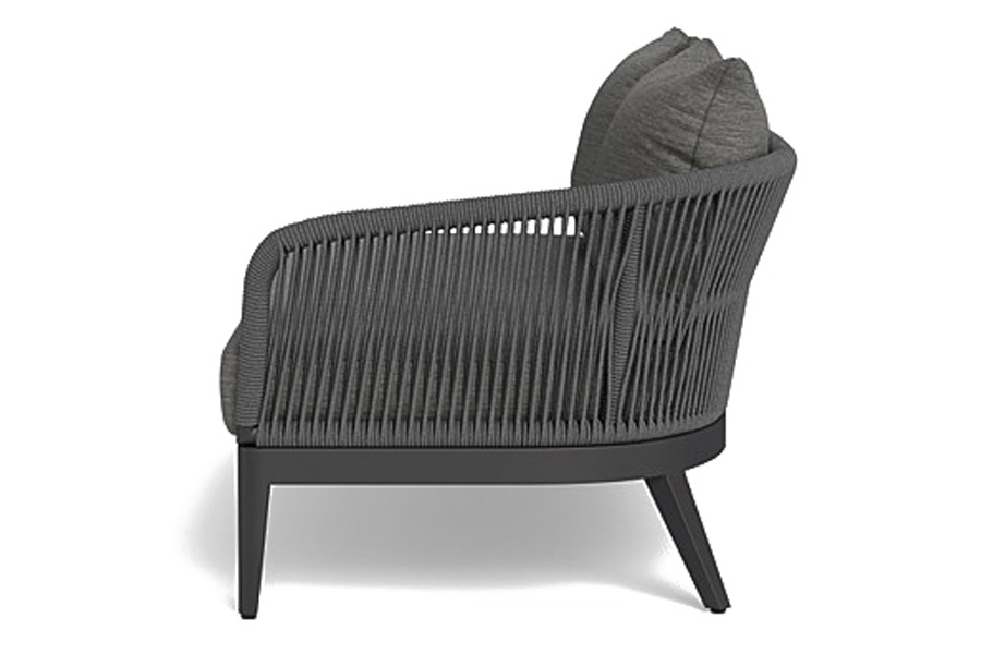 Harbour Hamilton 2 Seat 1 Arm Right - Aluminum Asteroid, Riviera Slate