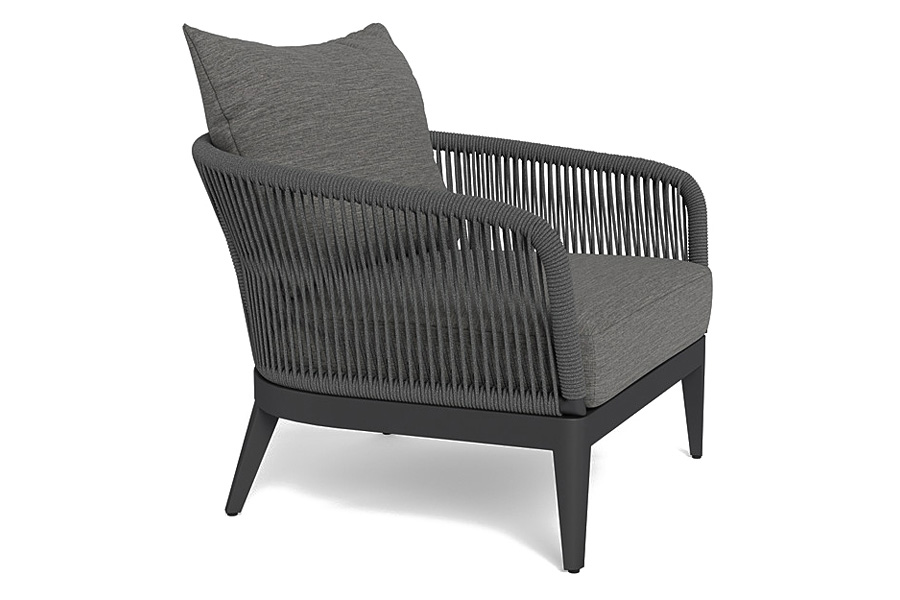 Harbour Hamilton Lounge Chair - Aluminum Asteroid, Riviera Slate