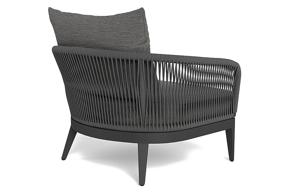 Harbour Hamilton Lounge Chair - Aluminum Asteroid, Riviera Slate