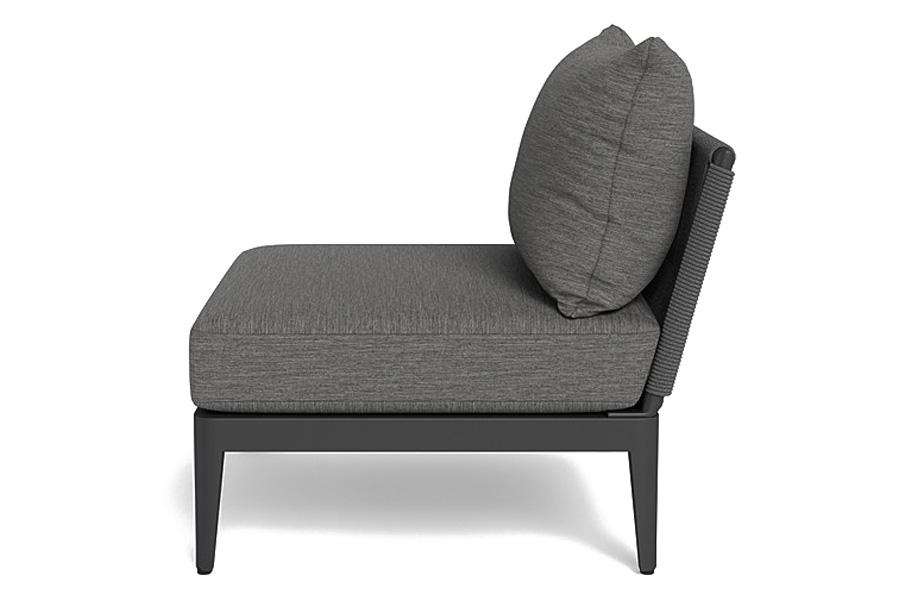 Harbour Hamilton Armless Single - Aluminum Asteroid, Siesta Slate