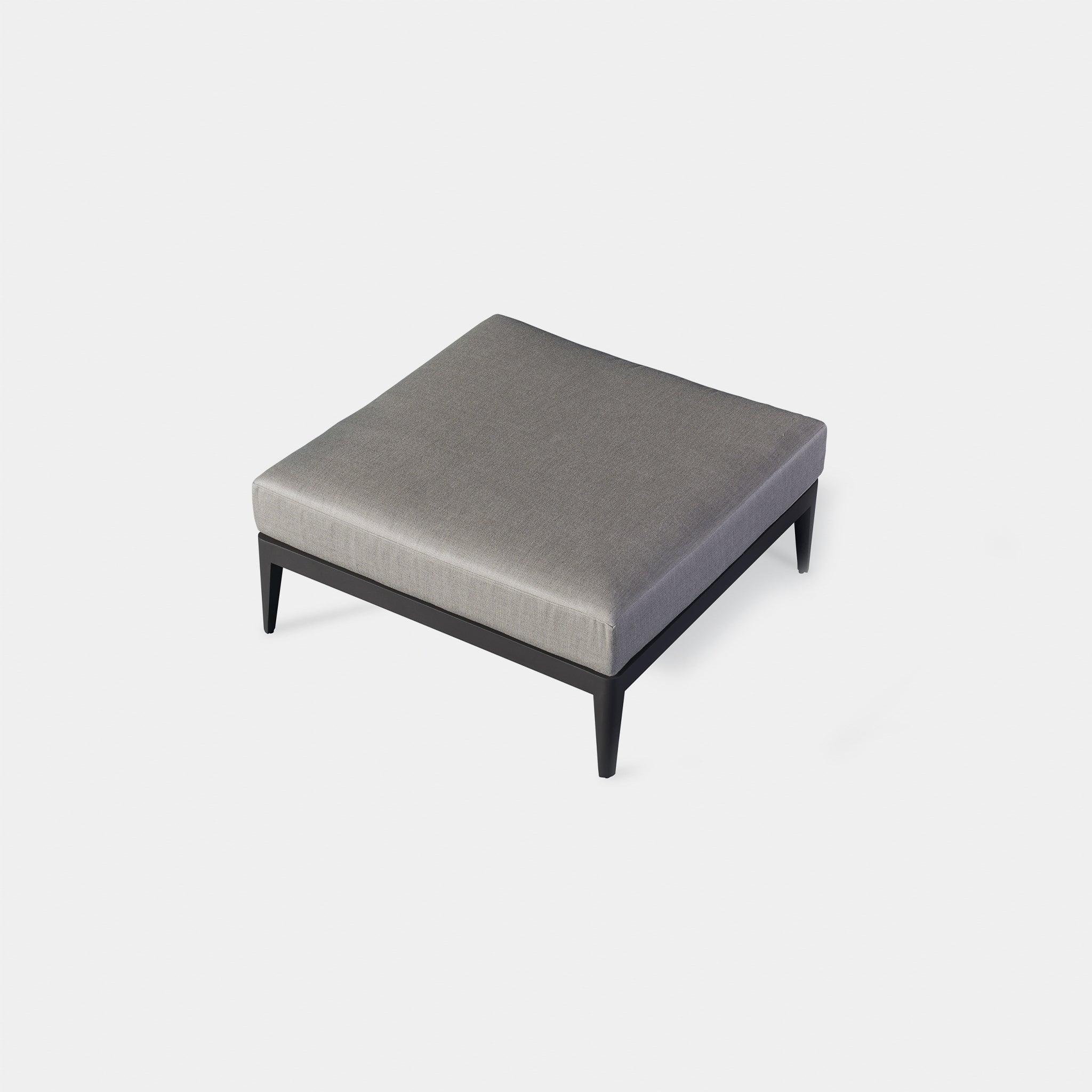 Harbour Hamilton Ottoman - Aluminum Asteroid, Lisos Piedra