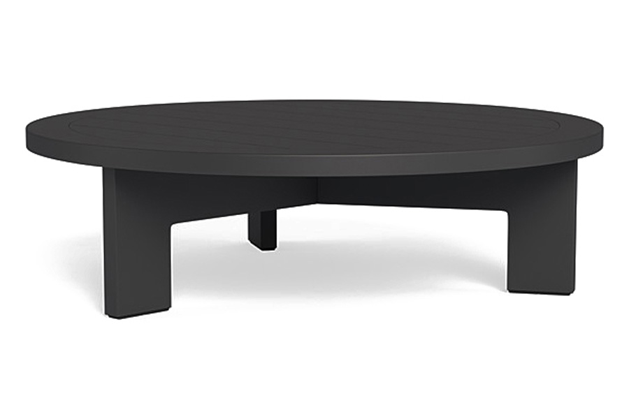 Harbour Hampton Round Coffee Table - Aluminum Asteroid