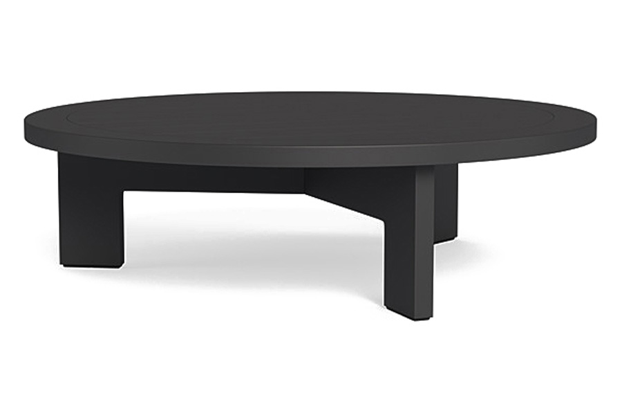 Harbour Hampton Round Coffee Table - Aluminum Asteroid