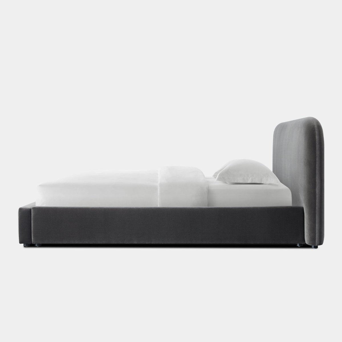 Harbour Harlowe Queen Bed - Boucle Charcoal